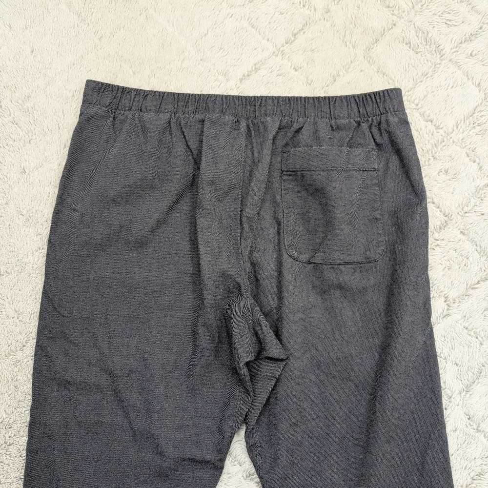 Mack Weldon Pants Mens M Gray Cotton Twill Stretch Joggers Light Performance